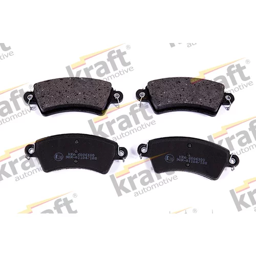 Sada brzdových platničiek kotúčovej brzdy KRAFT AUTOMOTIVE 6006100