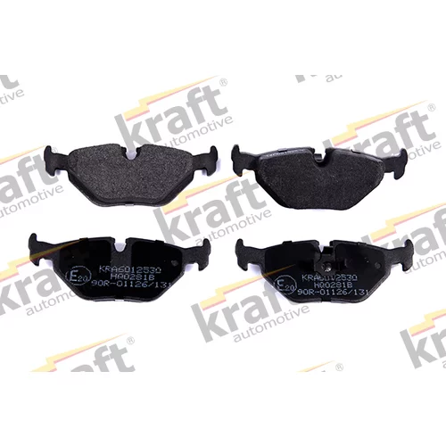 Sada brzdových platničiek kotúčovej brzdy KRAFT AUTOMOTIVE 6012530