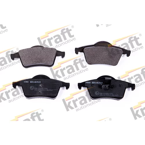 Sada brzdových platničiek kotúčovej brzdy KRAFT AUTOMOTIVE 6016310