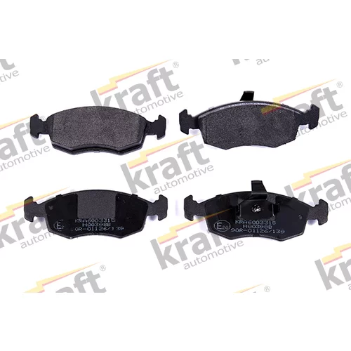 Sada brzdových platničiek kotúčovej brzdy KRAFT AUTOMOTIVE 6003315