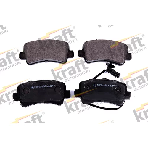 Sada brzdových platničiek kotúčovej brzdy KRAFT AUTOMOTIVE 6011902