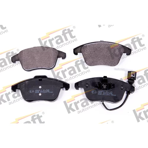 Sada brzdových platničiek kotúčovej brzdy KRAFT AUTOMOTIVE 6000588