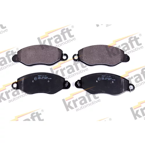 Sada brzdových platničiek kotúčovej brzdy KRAFT AUTOMOTIVE 6002240