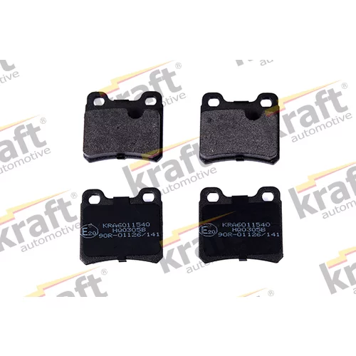 Sada brzdových platničiek kotúčovej brzdy KRAFT AUTOMOTIVE 6011540