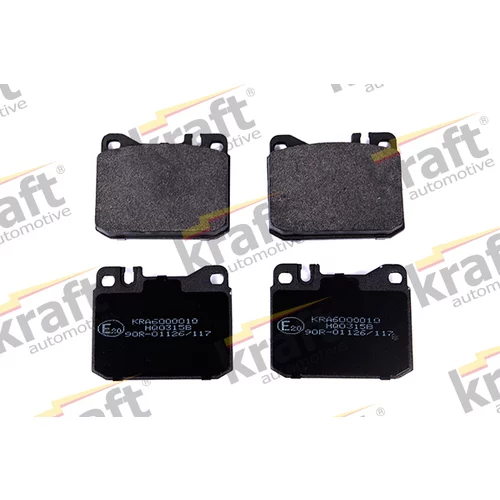 Sada brzdových platničiek kotúčovej brzdy KRAFT AUTOMOTIVE 6000010