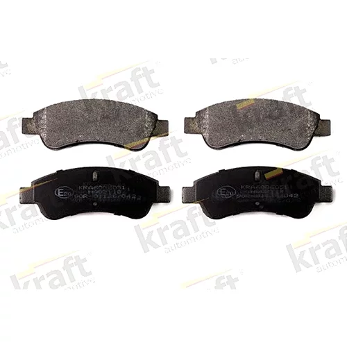 Sada brzdových platničiek kotúčovej brzdy KRAFT AUTOMOTIVE 6006051