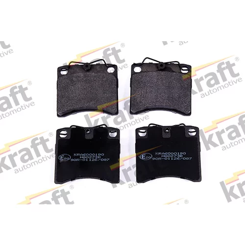Sada brzdových platničiek kotúčovej brzdy KRAFT AUTOMOTIVE 6000190