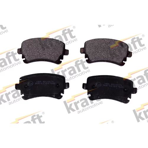 Sada brzdových platničiek kotúčovej brzdy KRAFT AUTOMOTIVE 6010070