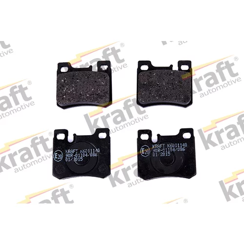 Sada brzdových platničiek kotúčovej brzdy KRAFT AUTOMOTIVE 6011140