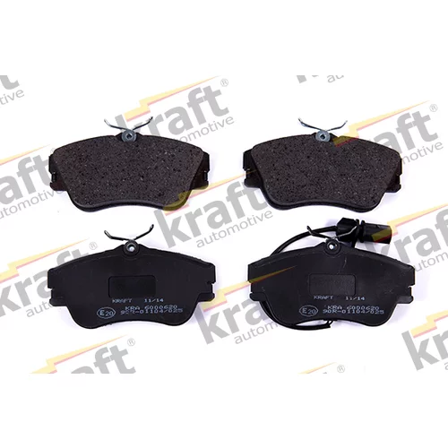 Sada brzdových platničiek kotúčovej brzdy KRAFT AUTOMOTIVE 6000620