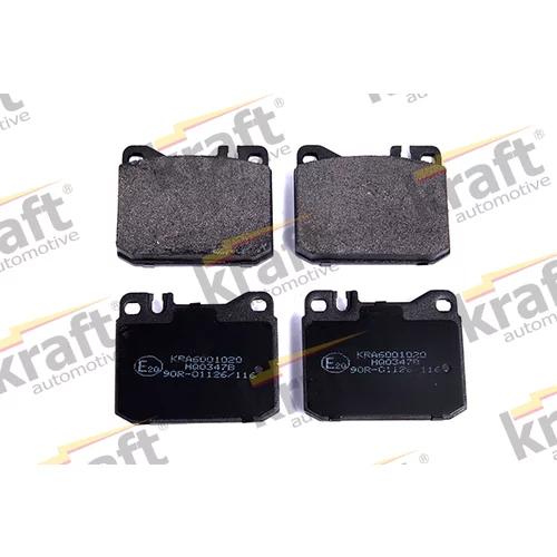 Sada brzdových platničiek kotúčovej brzdy KRAFT AUTOMOTIVE 6001020