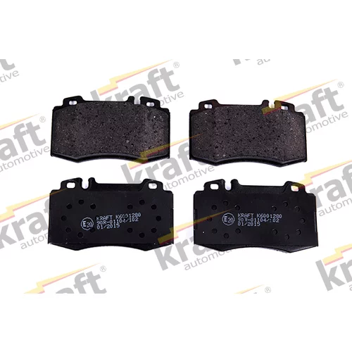Sada brzdových platničiek kotúčovej brzdy KRAFT AUTOMOTIVE 6001280