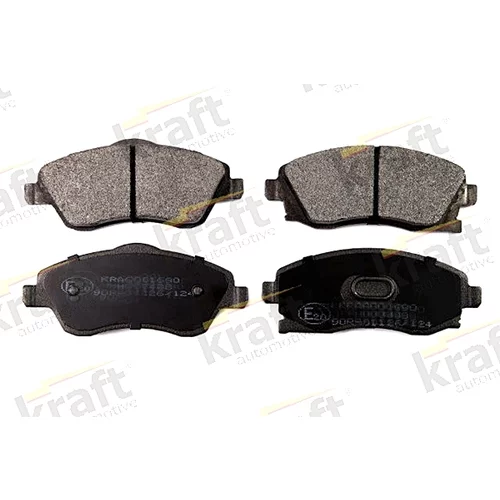 Sada brzdových platničiek kotúčovej brzdy KRAFT AUTOMOTIVE 6001690