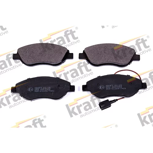 Sada brzdových platničiek kotúčovej brzdy KRAFT AUTOMOTIVE 6003323