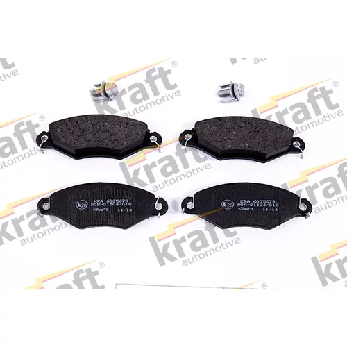 Sada brzdových platničiek kotúčovej brzdy KRAFT AUTOMOTIVE 6005679