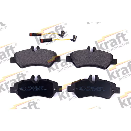 Sada brzdových platničiek kotúčovej brzdy KRAFT AUTOMOTIVE 6011093