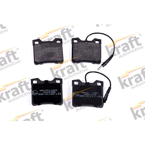 Sada brzdových platničiek kotúčovej brzdy KRAFT AUTOMOTIVE 6011095