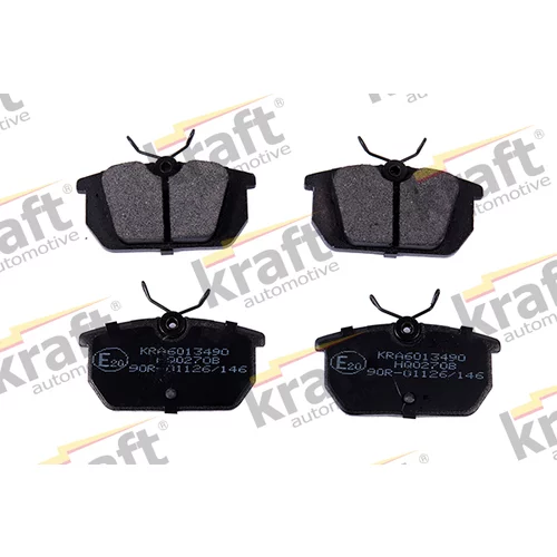 Sada brzdových platničiek kotúčovej brzdy KRAFT AUTOMOTIVE 6013490