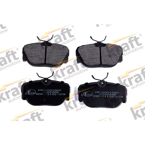 Sada brzdových platničiek kotúčovej brzdy KRAFT AUTOMOTIVE 6001000