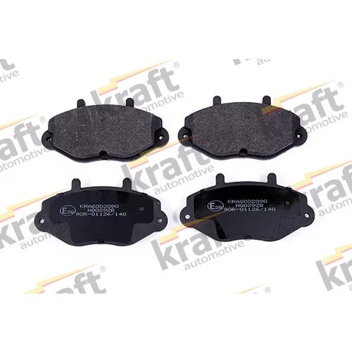 Sada brzdových platničiek kotúčovej brzdy KRAFT AUTOMOTIVE 6002090