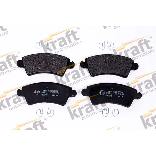 Sada brzdových platničiek kotúčovej brzdy KRAFT AUTOMOTIVE 6005538