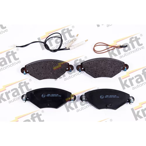Sada brzdových platničiek kotúčovej brzdy KRAFT AUTOMOTIVE 6006125