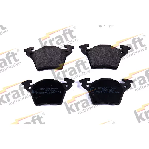 Sada brzdových platničiek kotúčovej brzdy KRAFT AUTOMOTIVE 6011098