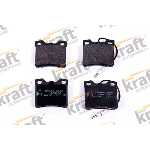 Sada brzdových platničiek kotúčovej brzdy KRAFT AUTOMOTIVE 6015650