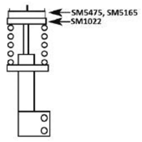 Ložisko pružnej vzpery SM1022 /KYB/ - obr. 2