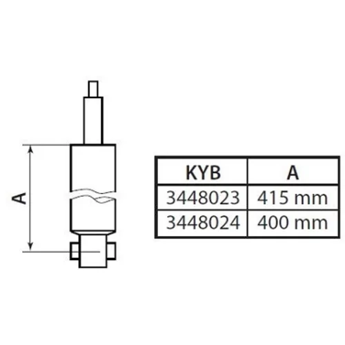 Tlmič pérovania 3448024 /KYB/ - obr. 2