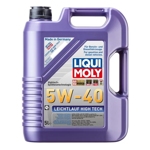 Motorový olej Leichtlauf High Tech 5W-40 5L (Liqui Moly) - obr. 1