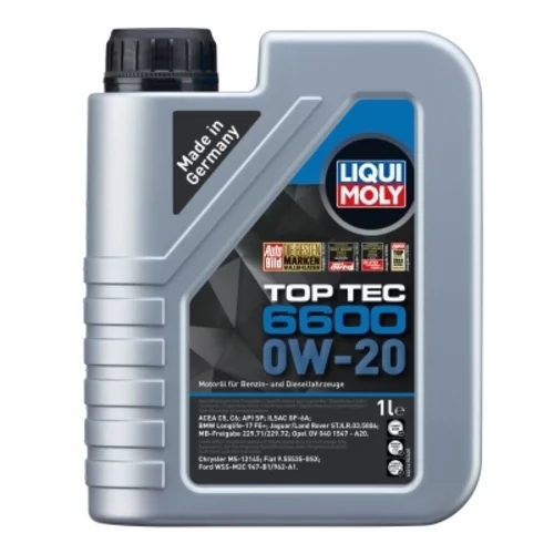 Motorový olej  TOP TEC 6600 0W-20 1L (Liqui Moly) - obr. 1
