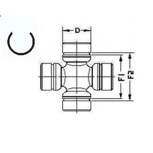 Kĺbový hriadeľ U 728 /LÖBRO/ - obr. 1