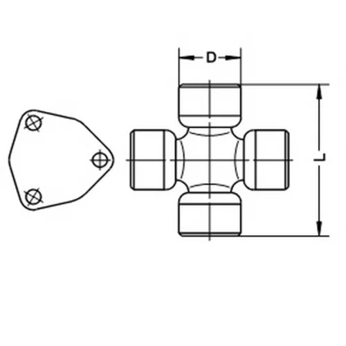 Kĺbový hriadeľ U 381/A /LÖBRO/ - obr. 1