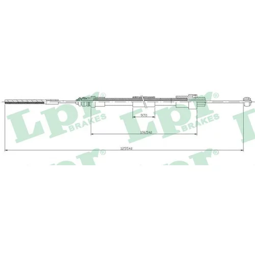 Ťažné lanko parkovacej brzdy LPR C1079B