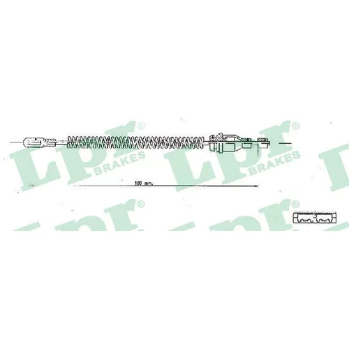 Ťažné lanko parkovacej brzdy C1350B /LPR/