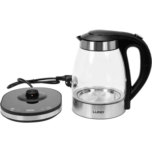 ELEKTRICKÁ SKLENENÁ LED KANVICA 1,8L S NASTAVENÍM TEPLOTY /LUND/ - obr. 1