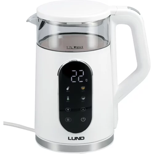 ELEKTRICKÁ VARNÁ KONVICA 1,7L, REGULÁCIA TEPLOTY, BIELA /LUND/ - obr. 1