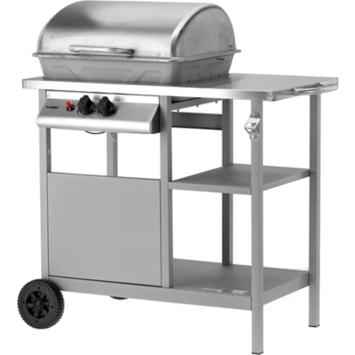 PLYNOVÝ GRIL BAVEN, 2 HORÁKY 5,5KW S/S