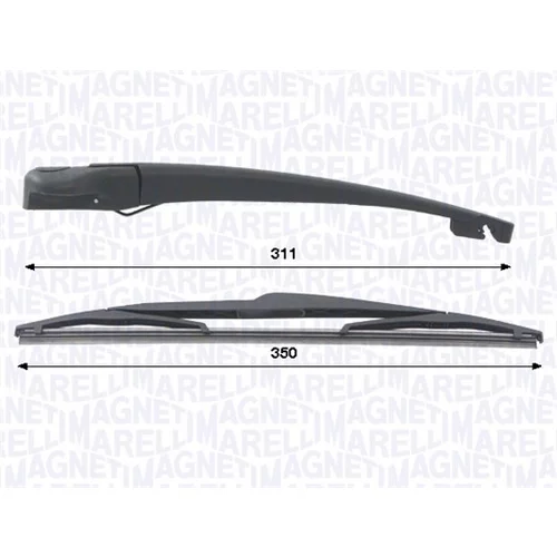 Sada ramienka stierača, čistenie okien MAGNETI MARELLI 000723180442