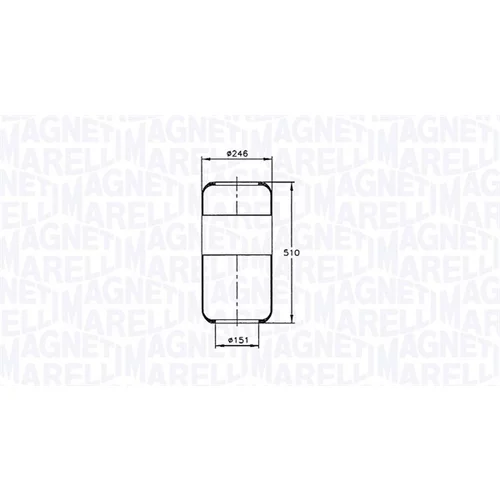 Mech pneumatického pruženia MAGNETI MARELLI 030607020045