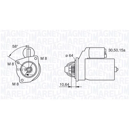 Štartér MAGNETI MARELLI 063223101010