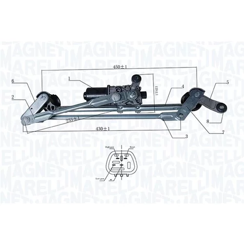 Systém čistenia skiel 064351767010 (MAGNETI MARELLI) - obr. 1