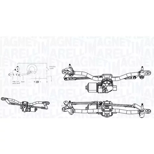 Systém čistenia skiel MAGNETI MARELLI 064351777010