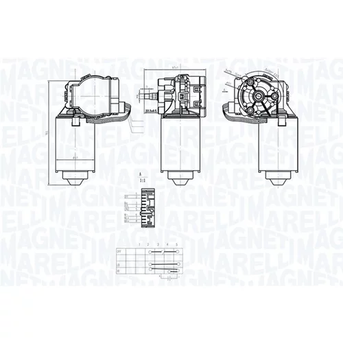 Motor stieračov 064373500010 (MAGNETI MARELLI)