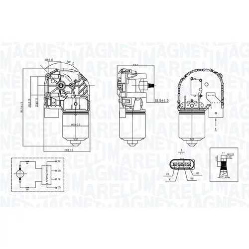 Motor stieračov MAGNETI MARELLI 064376300010
