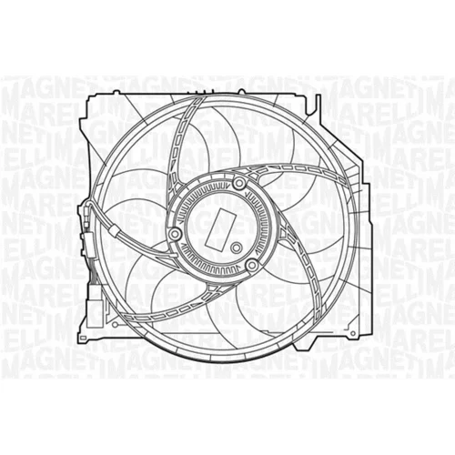 Ventilátor chladenia motora 069422367010 (MAGNETI MARELLI)