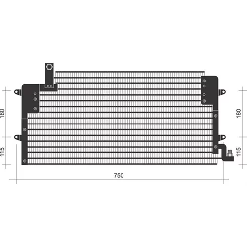 Kondenzátor klimatizácie 350203449000 (MAGNETI MARELLI)