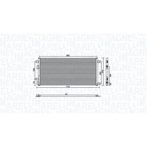 Kondenzátor klimatizácie MAGNETI MARELLI 350203887000
