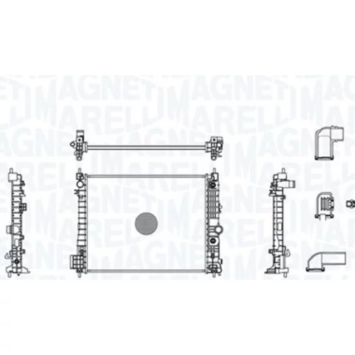 Chladič motora MAGNETI MARELLI 350213022200
